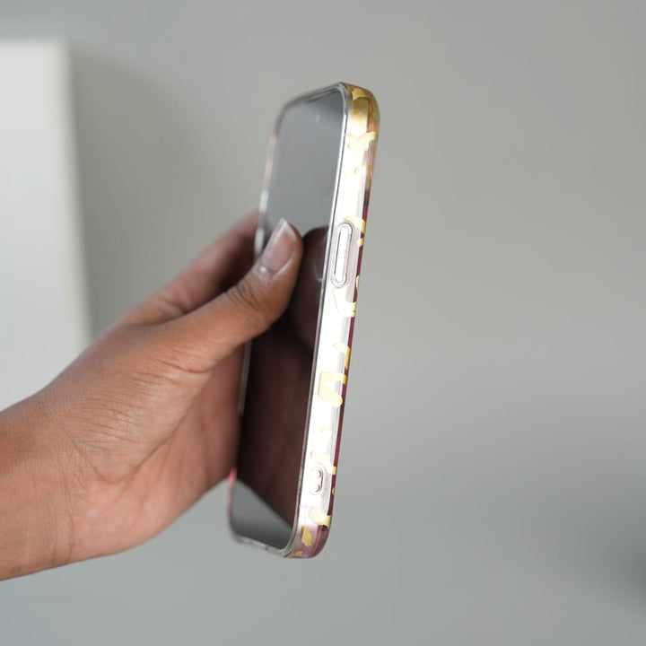FRATO luxury Case iPhone Series Luxury Gold Leopard Print Glitter Case with Glossy Finish