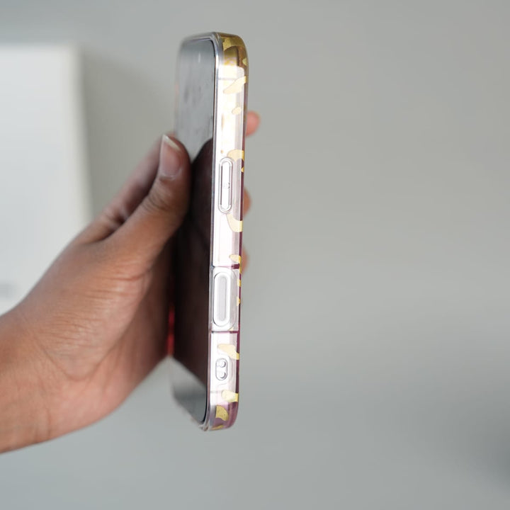 FRATO luxury Case iPhone Series Luxury Gold Leopard Print Glitter Case with Glossy Finish