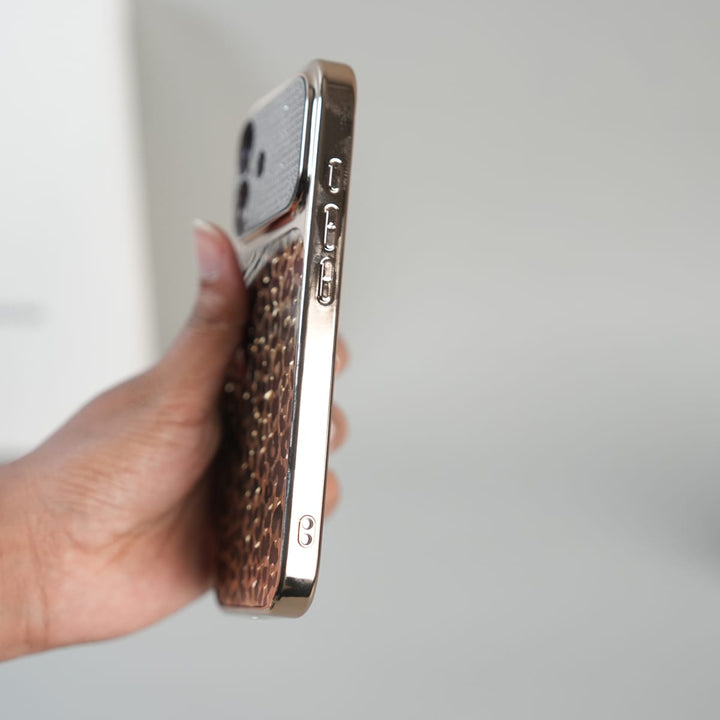 FRATO luxury Case iPhone Series Luxury Leopard Crystal Case with Rhinestone Camera Frame &amp; Glossy Finish