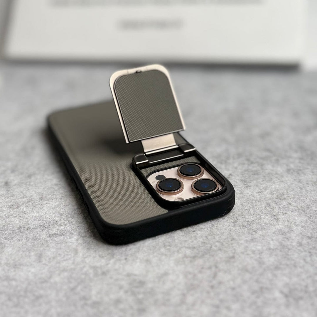 FRATO luxury Case iPhone Series Metal Camera Cap Stand Case Cover