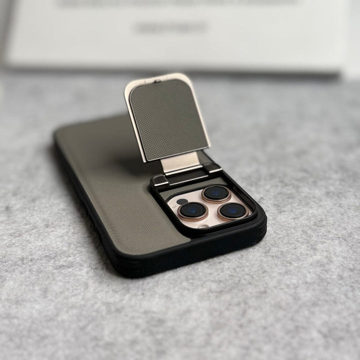 FRATO luxury Case iPhone Series Metal Camera Cap Stand Case Cover