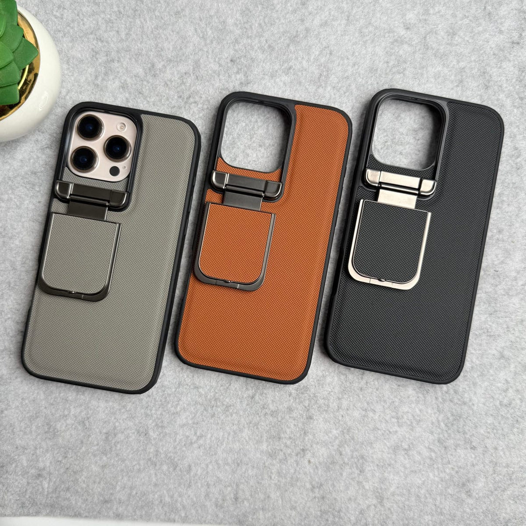 FRATO luxury Case iPhone Series Metal Camera Cap Stand Case Cover