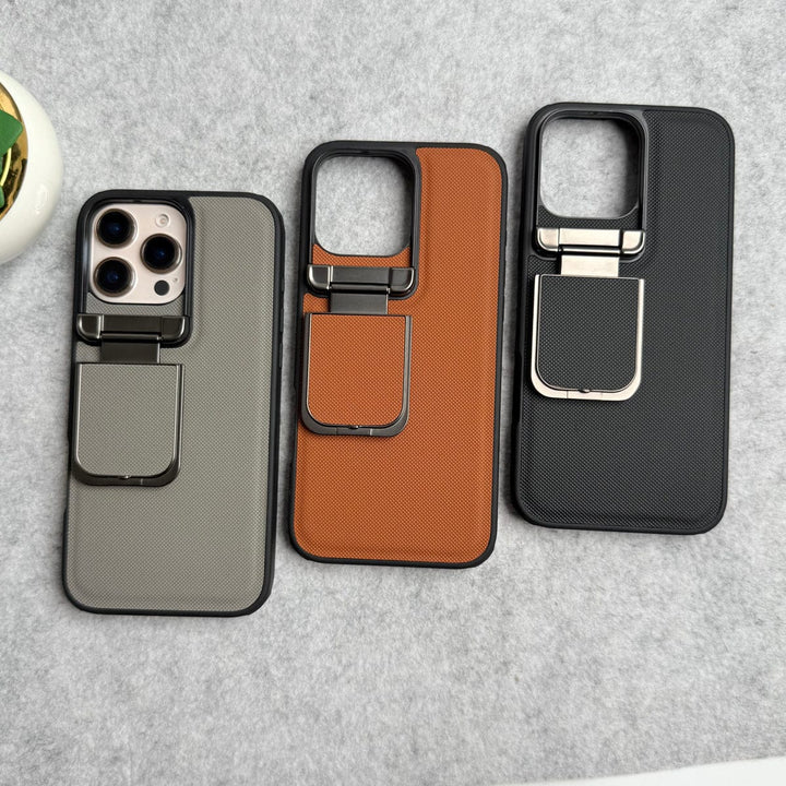 FRATO luxury Case iPhone Series Metal Camera Cap Stand Case Cover