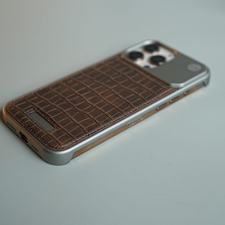 FRATO luxury Case iPhone Series Premium Crocodile Texture Stitched MagSafe Case