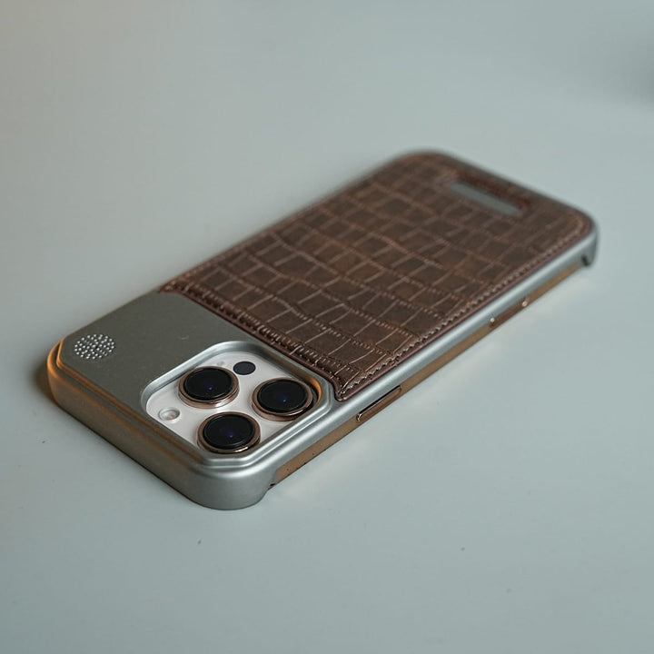 FRATO luxury Case iPhone Series Premium Crocodile Texture Stitched MagSafe Case
