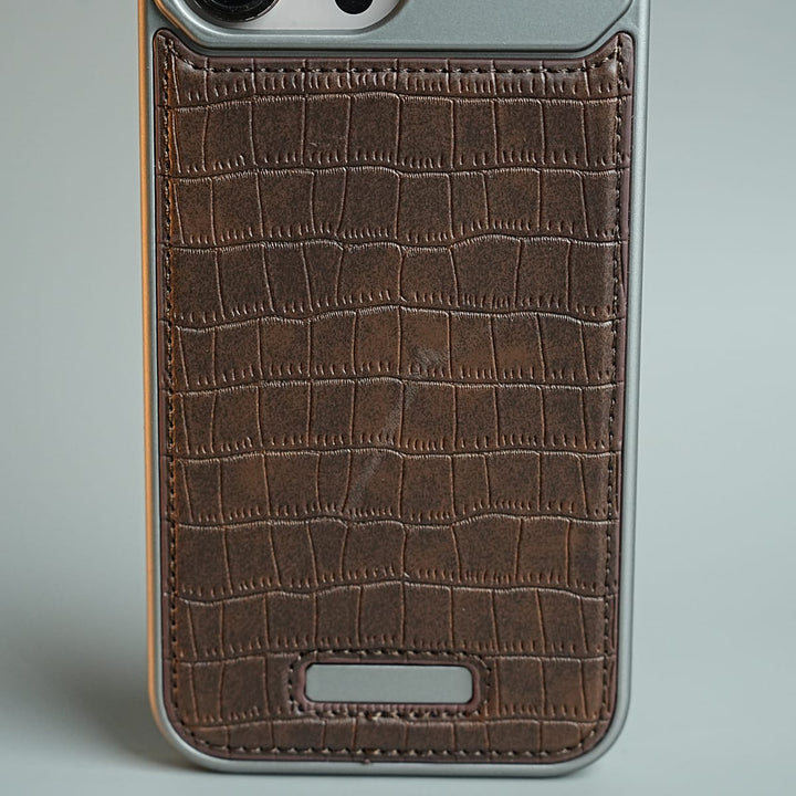FRATO luxury Case iPhone Series Premium Crocodile Texture Stitched MagSafe Case