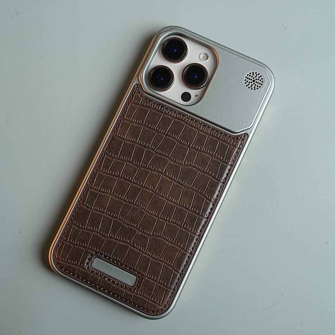 FRATO luxury Case iPhone Series Premium Crocodile Texture Stitched MagSafe Case