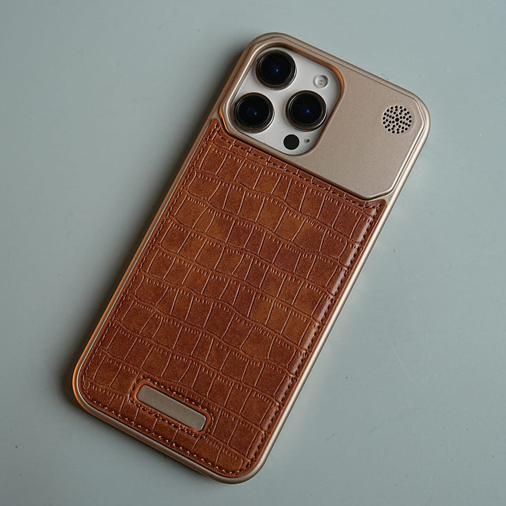 FRATO luxury Case iPhone Series Premium Crocodile Texture Stitched MagSafe Case