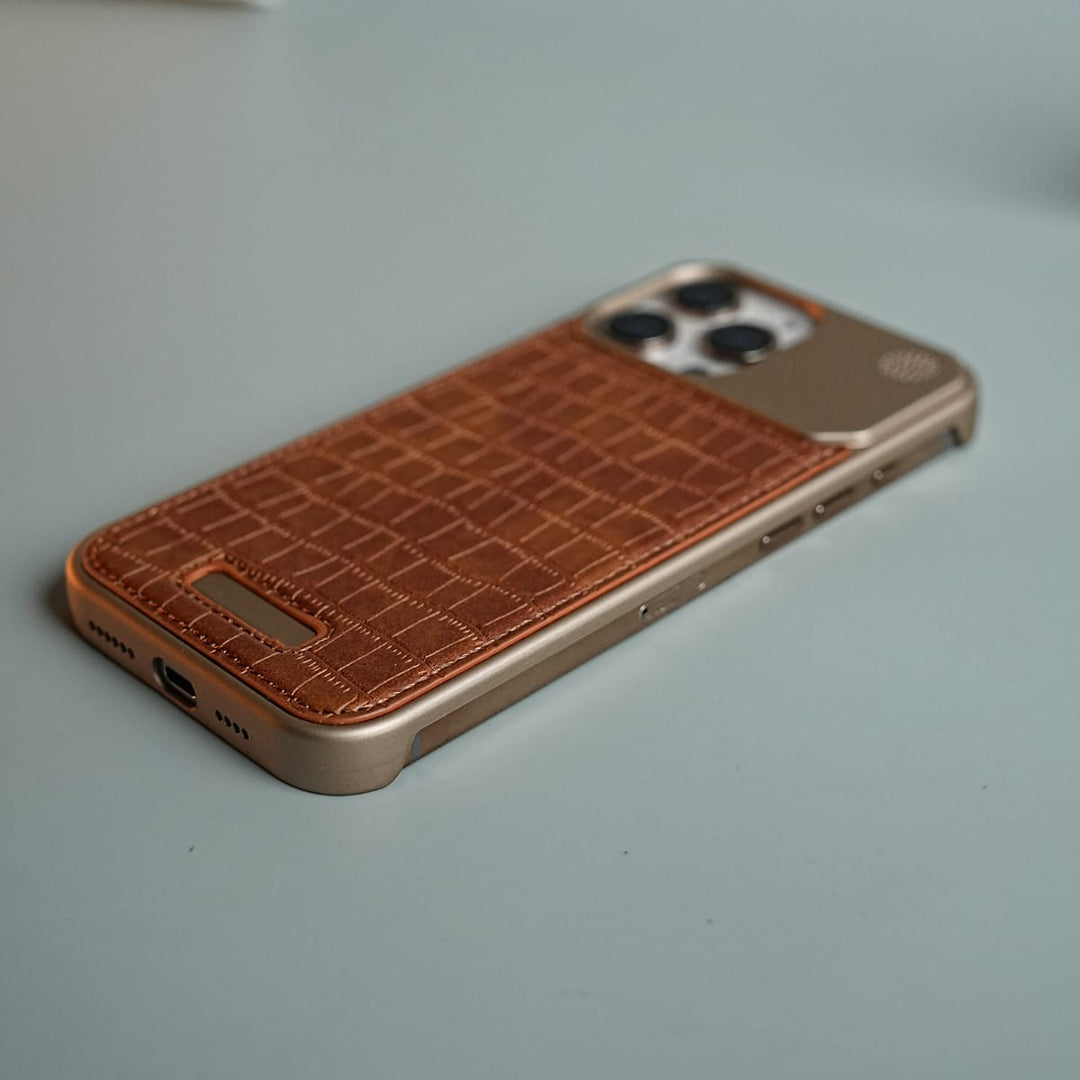 FRATO luxury Case iPhone Series Premium Crocodile Texture Stitched MagSafe Case