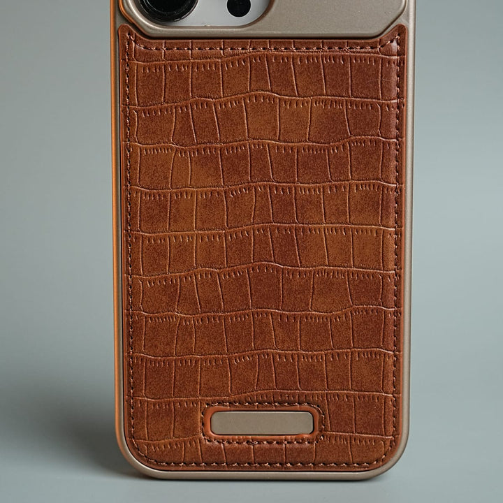 FRATO luxury Case iPhone Series Premium Crocodile Texture Stitched MagSafe Case