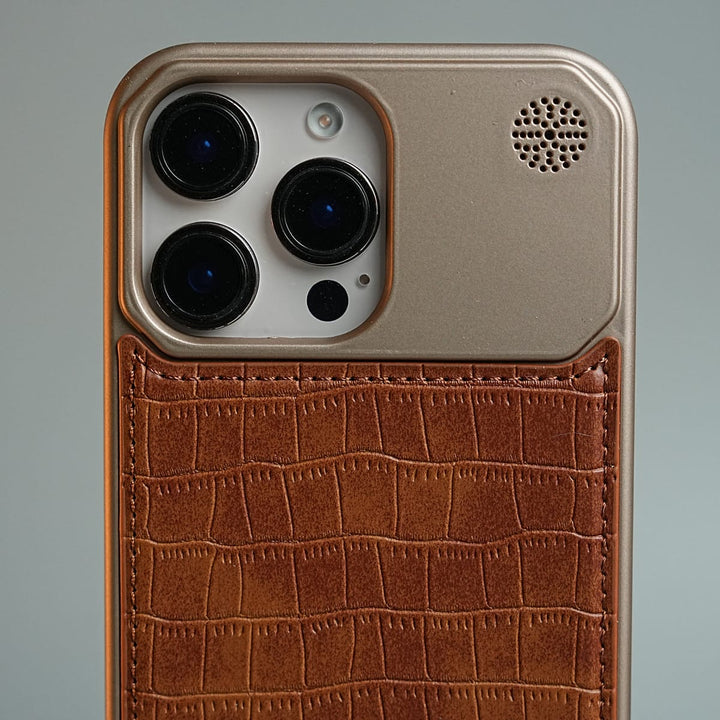 FRATO luxury Case iPhone Series Premium Crocodile Texture Stitched MagSafe Case