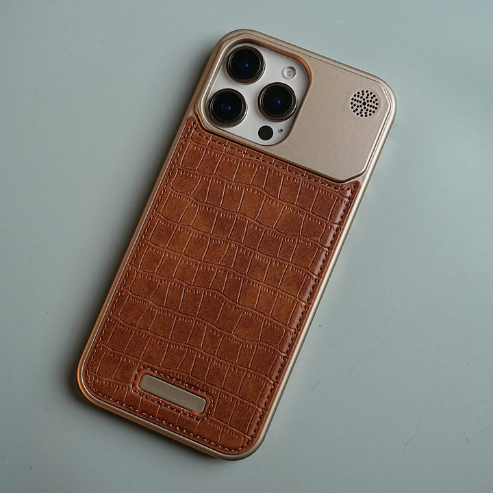 FRATO luxury Case iPhone Series Premium Crocodile Texture Stitched MagSafe Case