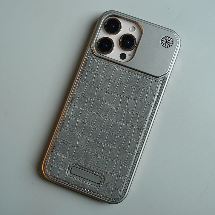 FRATO luxury Case iPhone Series Premium Crocodile Texture Stitched MagSafe Case