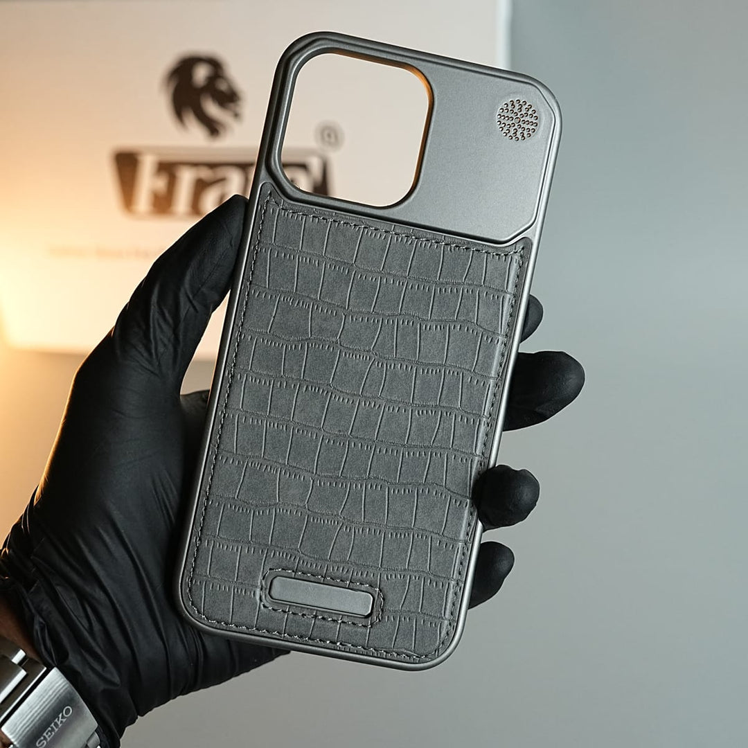 FRATO luxury Case iPhone Series Premium Crocodile Texture Stitched MagSafe Case