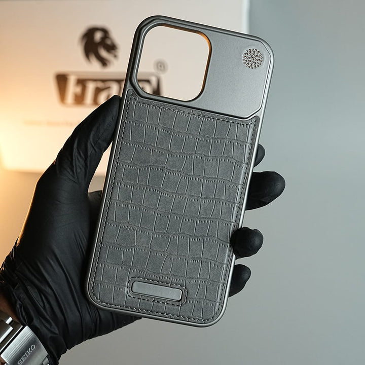 FRATO luxury Case iPhone Series Premium Crocodile Texture Stitched MagSafe Case