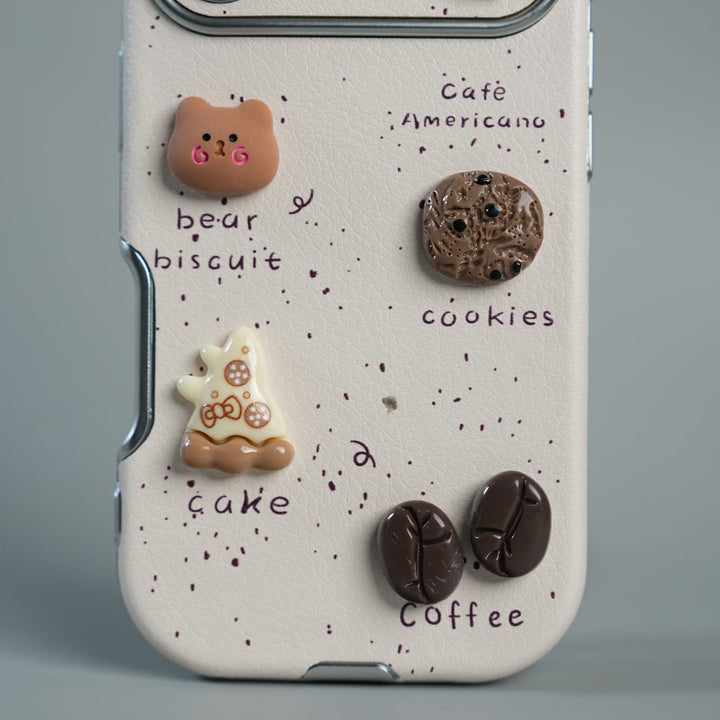 FRATO luxury Case iPhone Series Premium Cute Café 3D Charm Protective Case