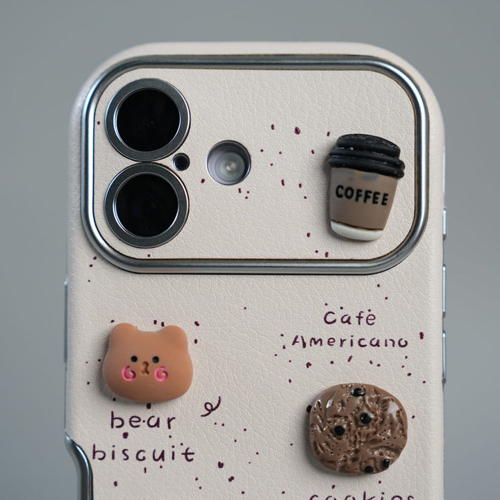FRATO luxury Case iPhone Series Premium Cute Café 3D Charm Protective Case