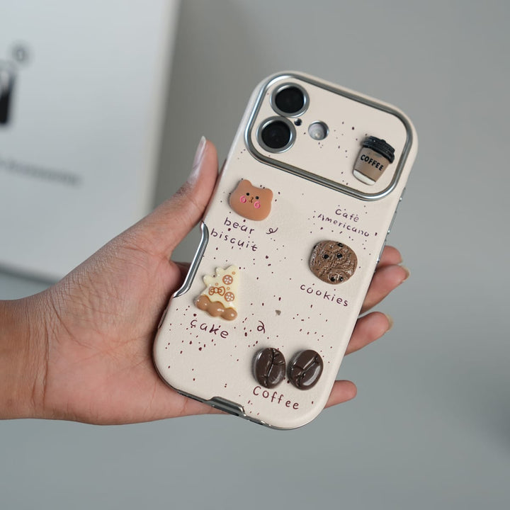 FRATO luxury Case iPhone Series Premium Cute Café 3D Charm Protective Case