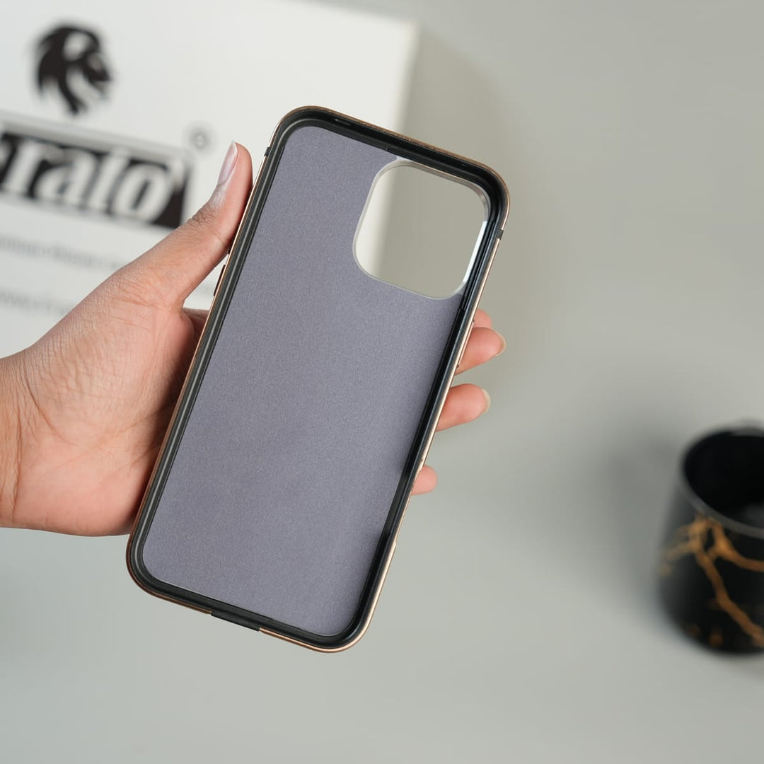 FRATO luxury Case iPhone Series Premium Glass Back MagSafe Case with Aluminium Side Bumper