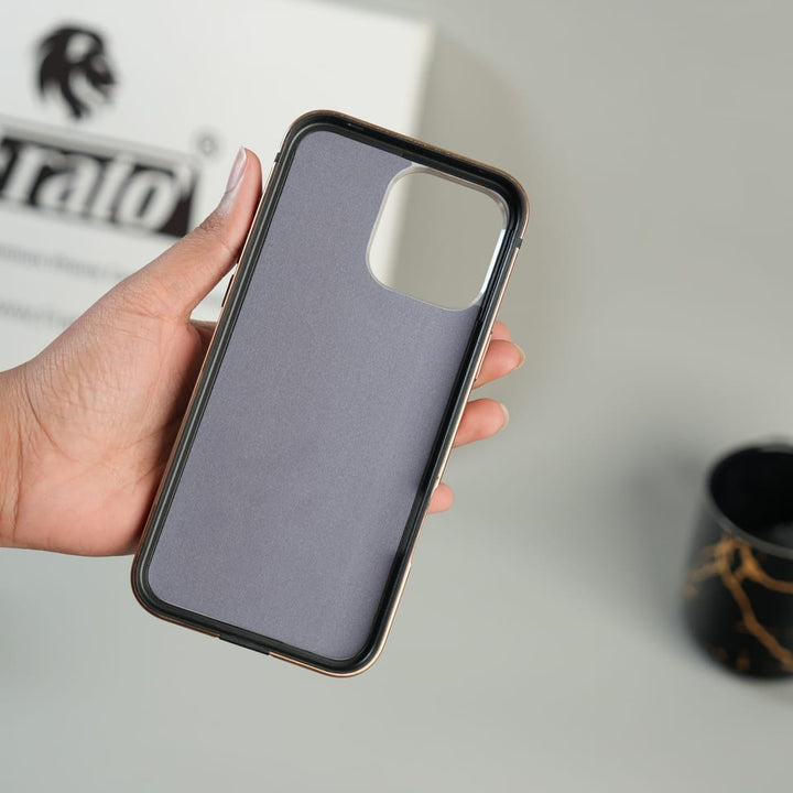 FRATO luxury Case iPhone Series Premium Glass Back MagSafe Case with Aluminium Side Bumper