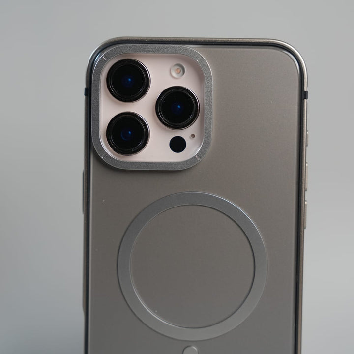 FRATO luxury Case iPhone Series Premium Glass Back MagSafe Case with Aluminium Side Bumper