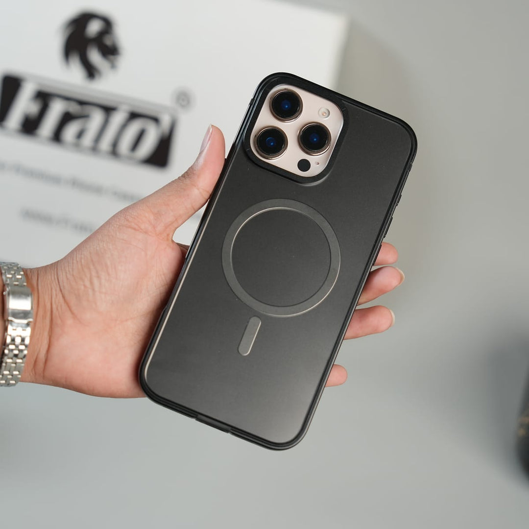 FRATO luxury Case iPhone Series Premium Glass Back MagSafe Case with Aluminium Side Bumper