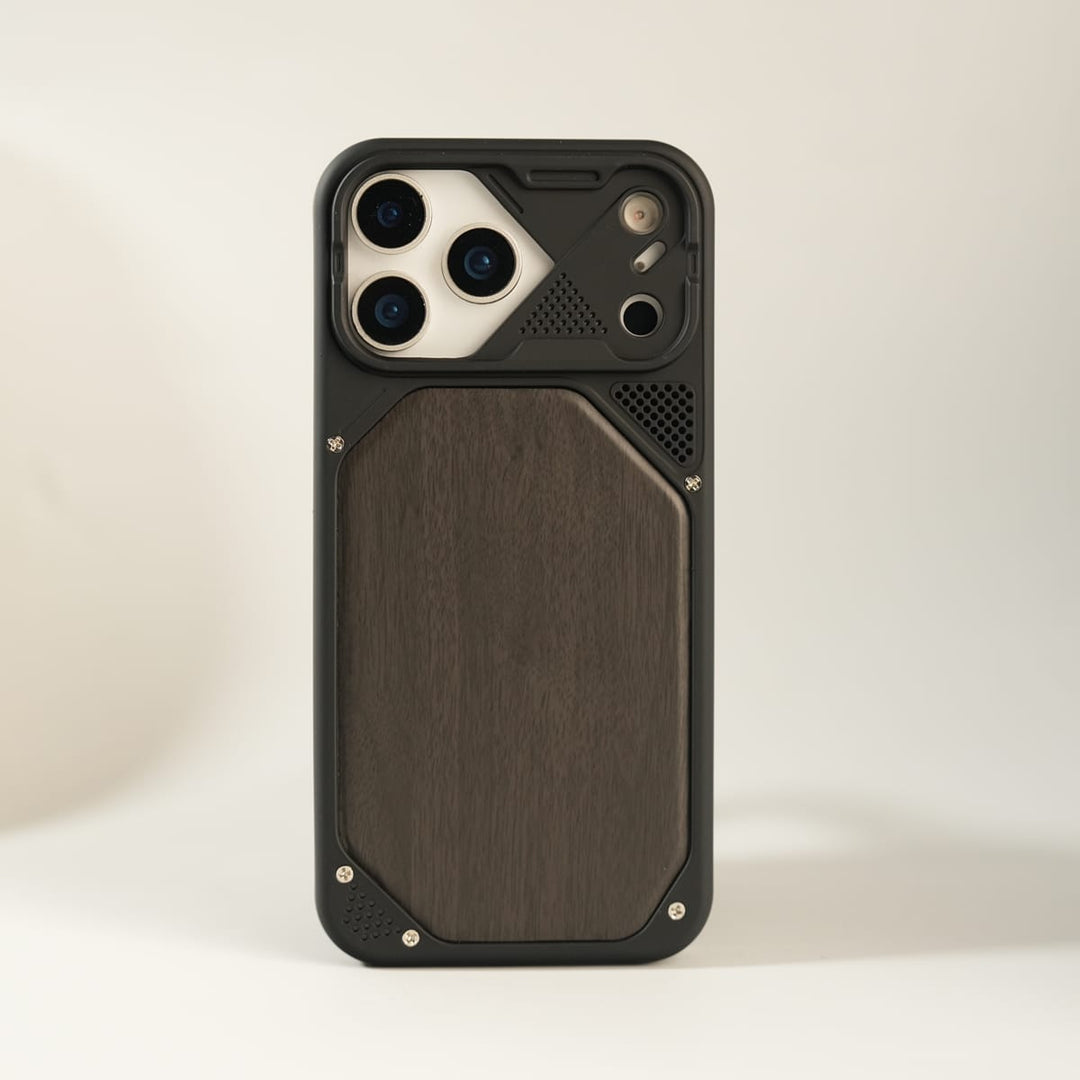 FRATO luxury Case iPhone Series Premium Wood Texture PVC MagSafe Protective Case