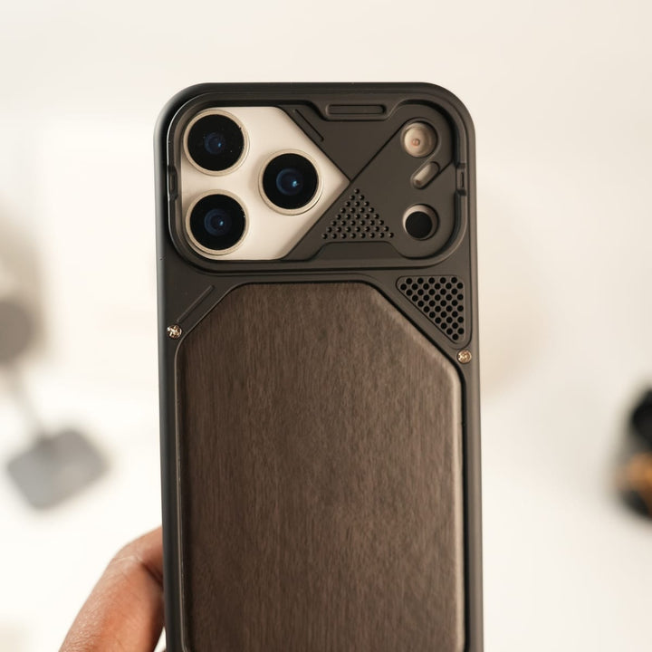 FRATO luxury Case iPhone Series Premium Wood Texture PVC MagSafe Protective Case