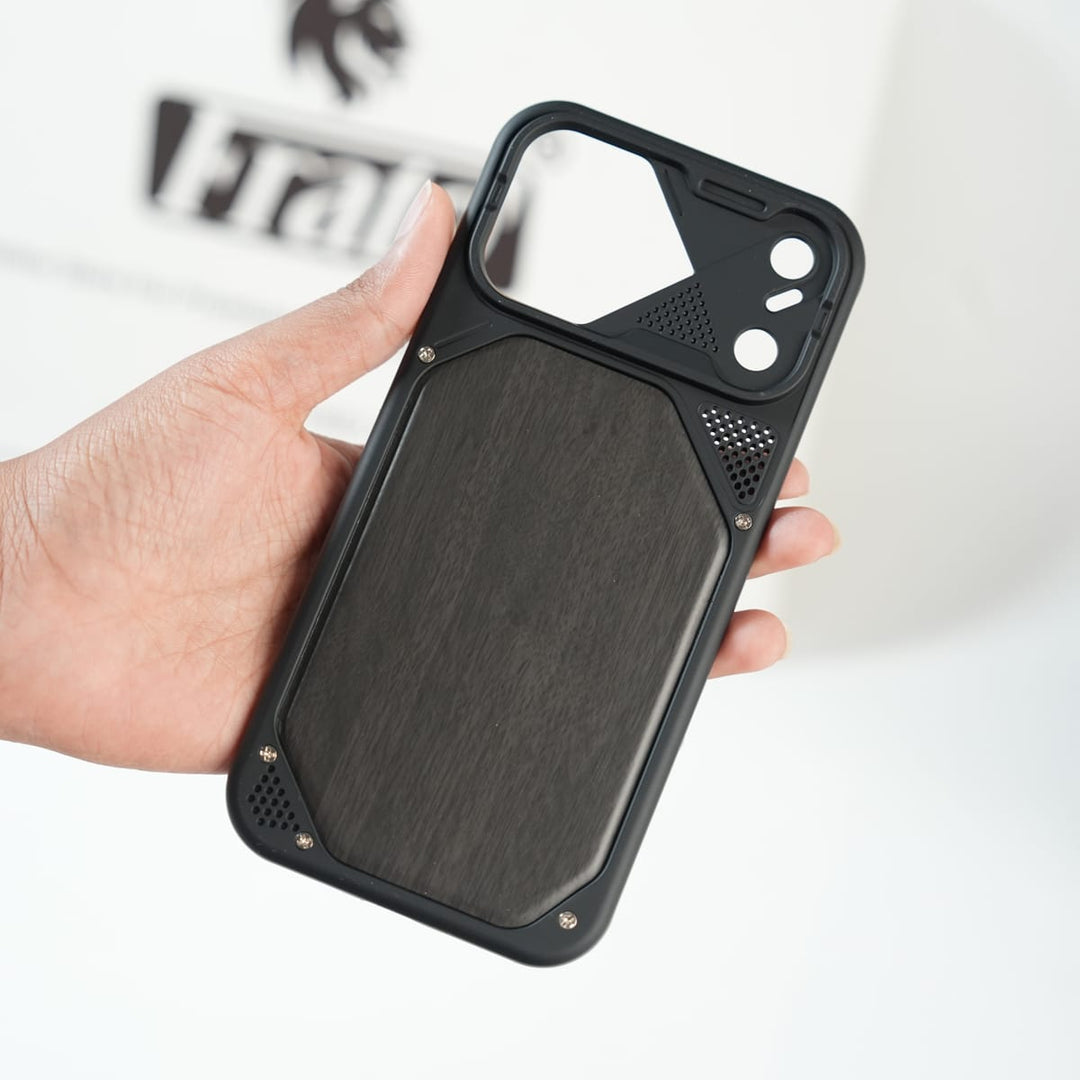 FRATO luxury Case iPhone Series Premium Wood Texture PVC MagSafe Protective Case