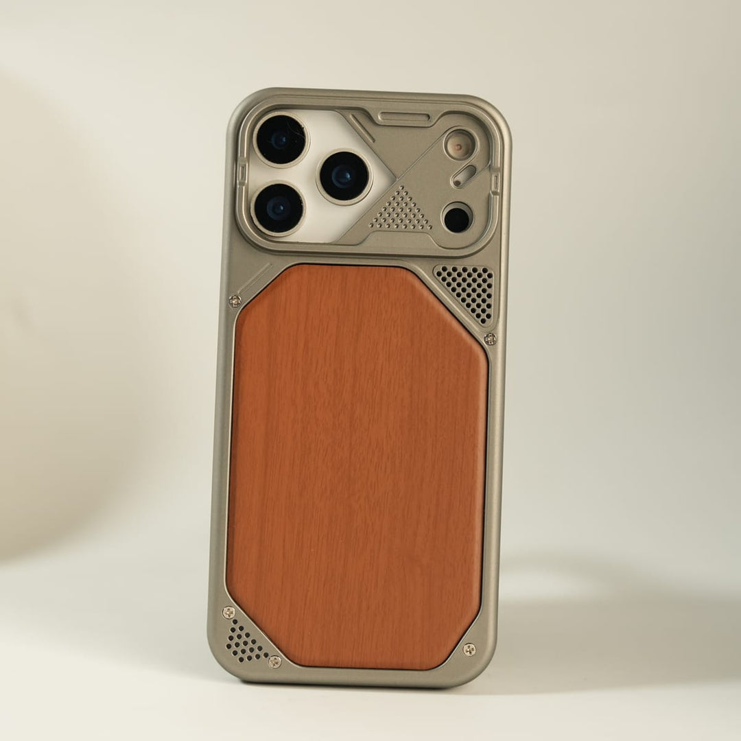 FRATO luxury Case iPhone Series Premium Wood Texture PVC MagSafe Protective Case