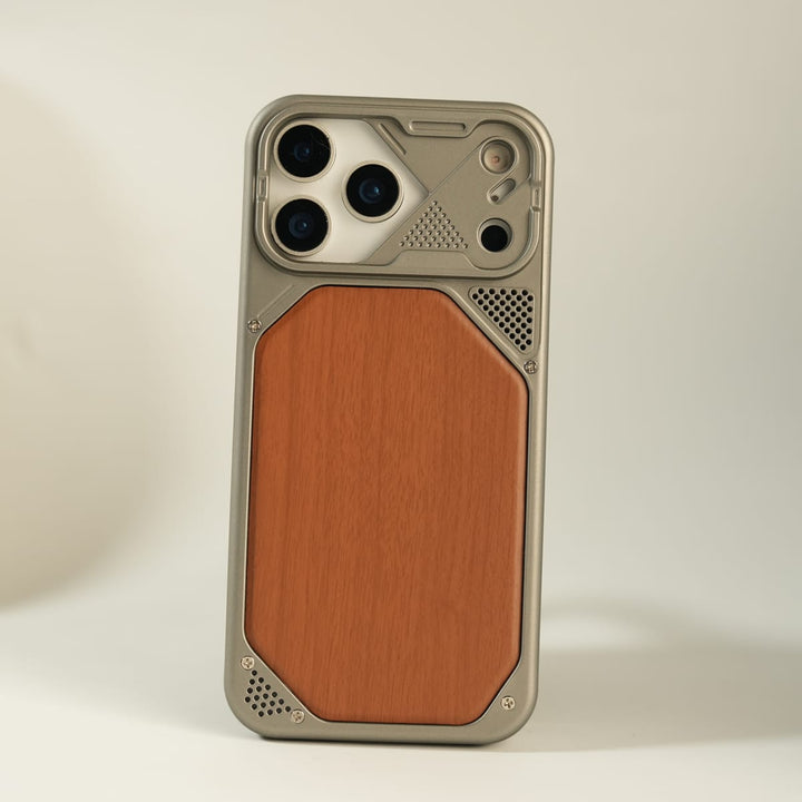 FRATO luxury Case iPhone Series Premium Wood Texture PVC MagSafe Protective Case