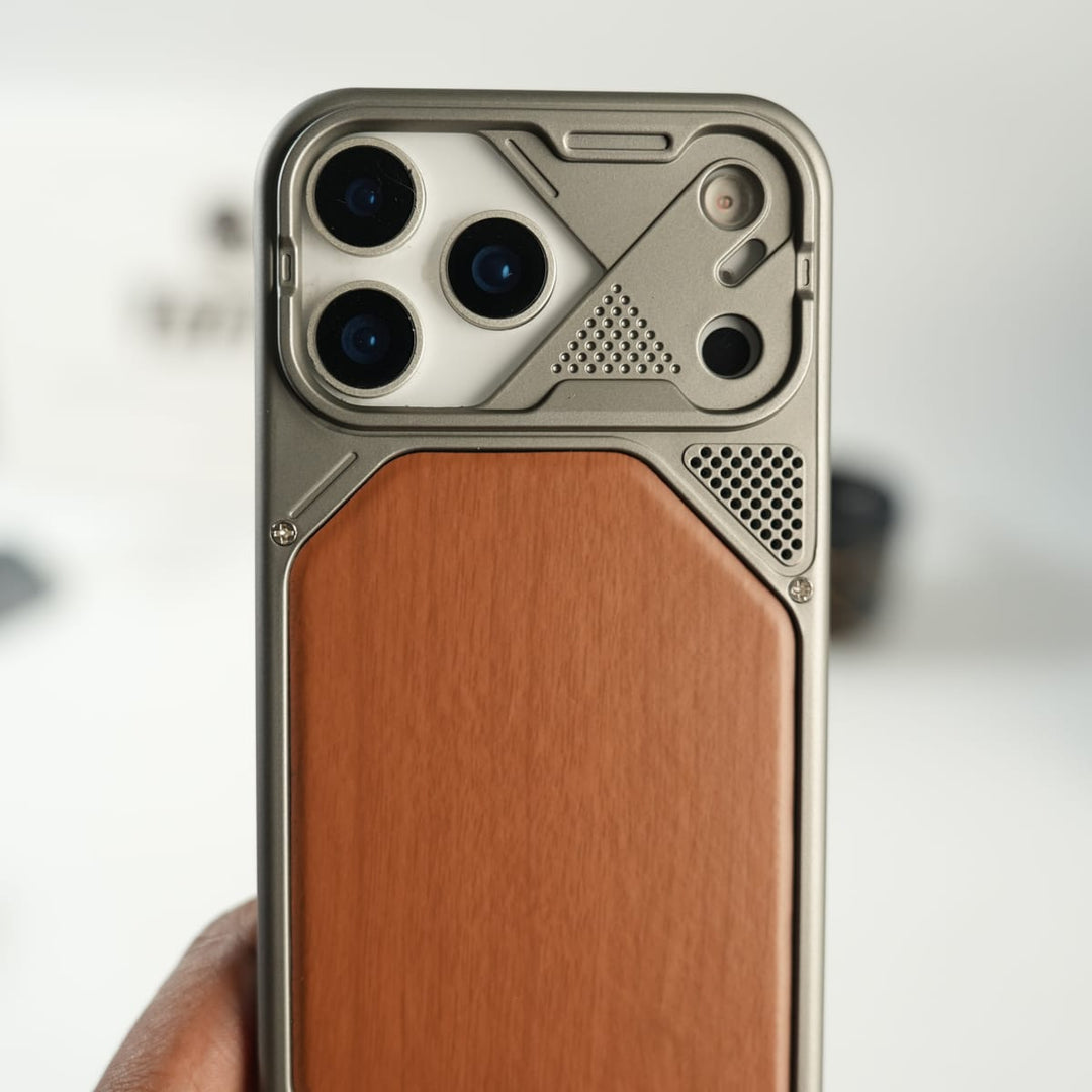 FRATO luxury Case iPhone Series Premium Wood Texture PVC MagSafe Protective Case