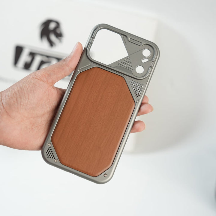 FRATO luxury Case iPhone Series Premium Wood Texture PVC MagSafe Protective Case
