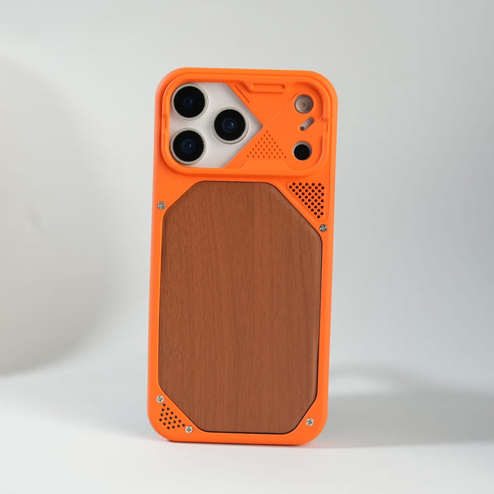 FRATO luxury Case iPhone Series Premium Wood Texture PVC MagSafe Protective Case