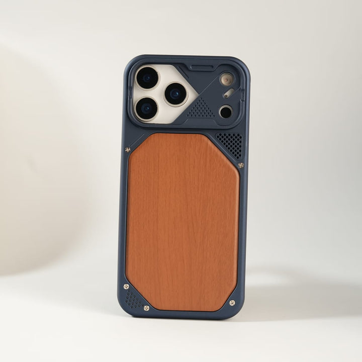 FRATO luxury Case iPhone Series Premium Wood Texture PVC MagSafe Protective Case