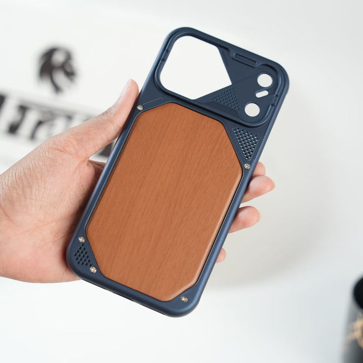 FRATO luxury Case iPhone Series Premium Wood Texture PVC MagSafe Protective Case