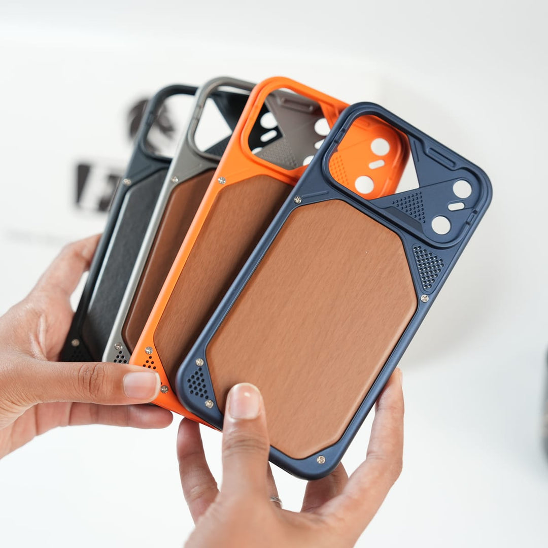 FRATO luxury Case iPhone Series Premium Wood Texture PVC MagSafe Protective Case