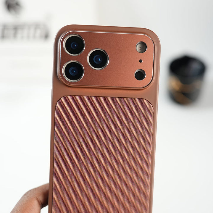 FRATO luxury Case iPhone Series PU Leather Texture Case | Silicone Frame &amp; Metal Camera Guard
