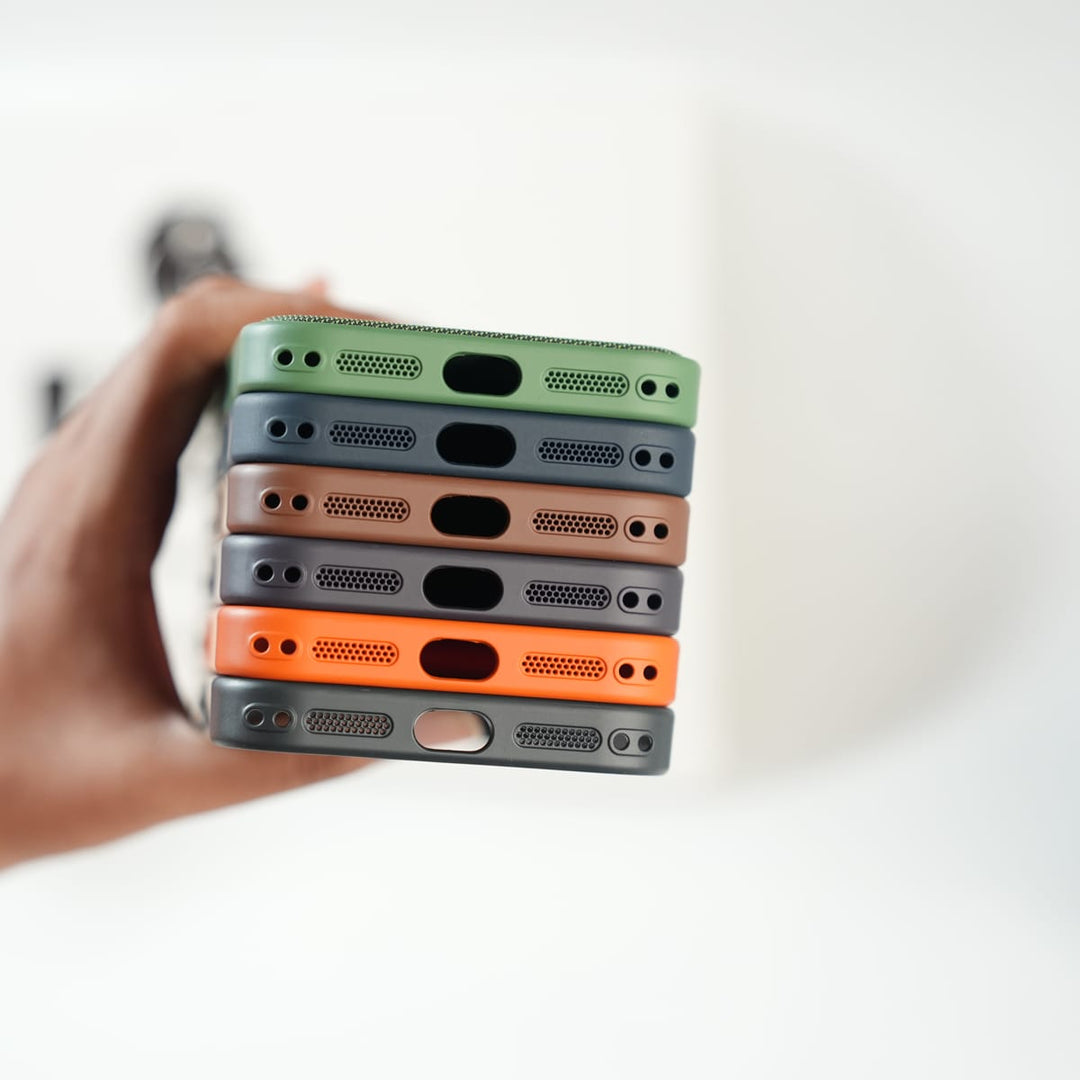 FRATO luxury Case iPhone Series PU Leather Texture Case | Silicone Frame &amp; Metal Camera Guard