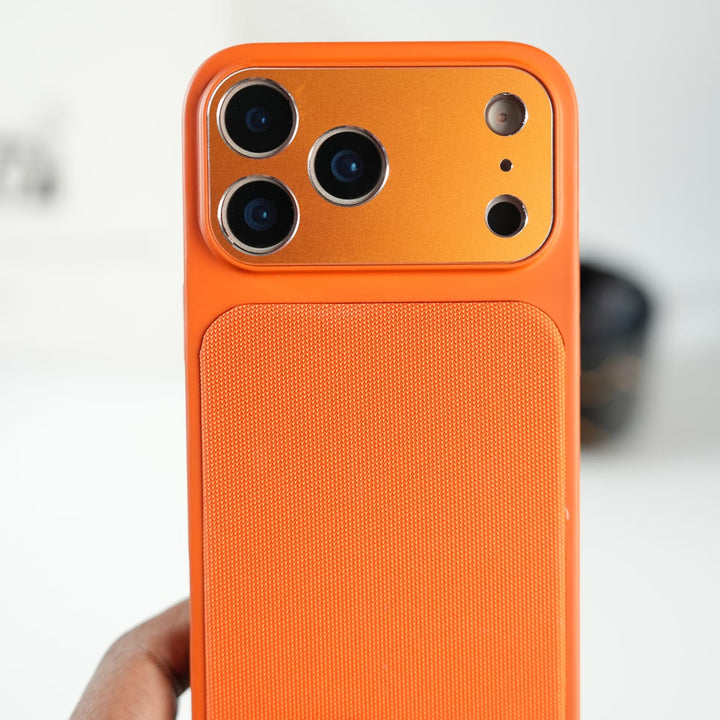 FRATO luxury Case iPhone Series PU Leather Texture Case | Silicone Frame &amp; Metal Camera Guard