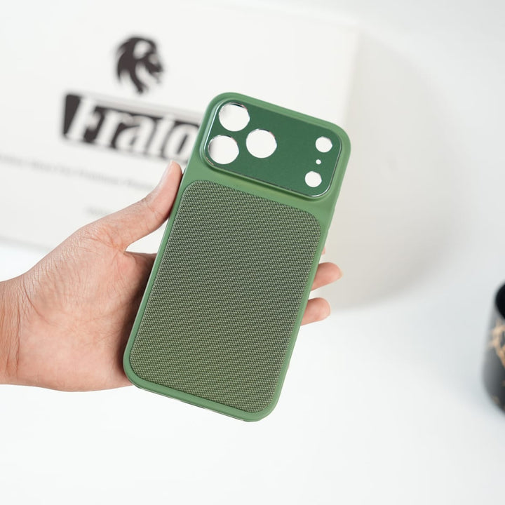 FRATO luxury Case iPhone Series PU Leather Texture Case | Silicone Frame &amp; Metal Camera Guard