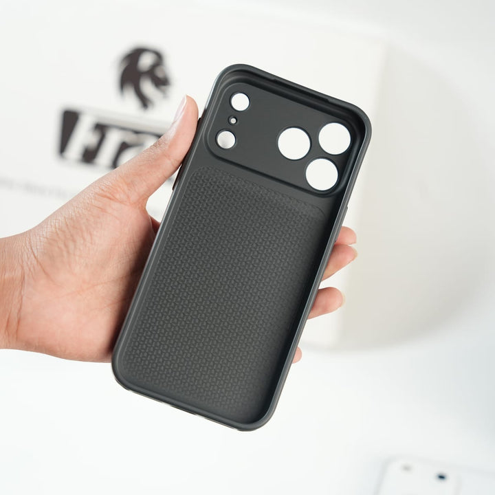FRATO luxury Case iPhone Series PU Leather Texture Case | Silicone Frame &amp; Metal Camera Guard