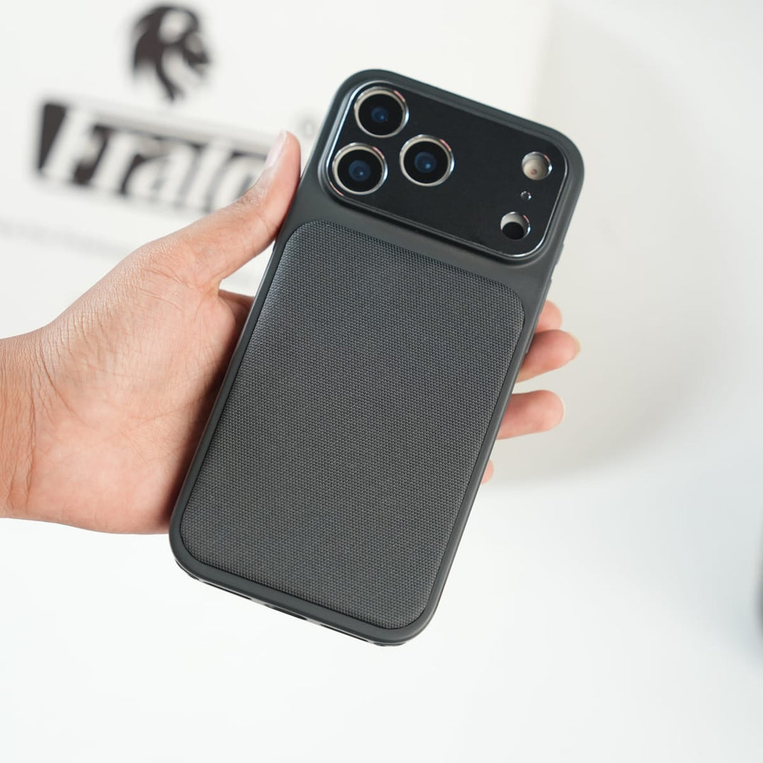 FRATO luxury Case iPhone Series PU Leather Texture Case | Silicone Frame &amp; Metal Camera Guard