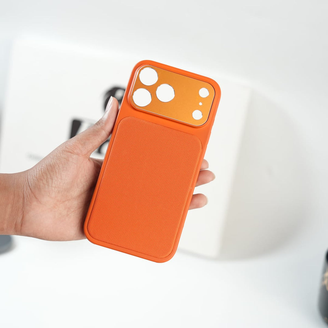 FRATO luxury Case iPhone Series PU Leather Texture Case | Silicone Frame &amp; Metal Camera Guard