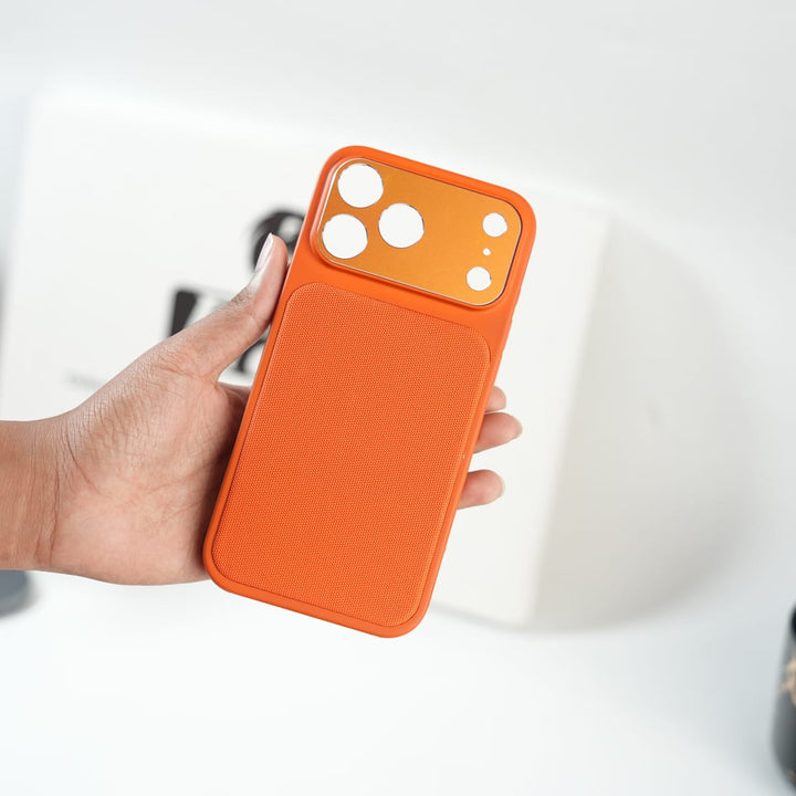 FRATO luxury Case iPhone Series PU Leather Texture Case | Silicone Frame &amp; Metal Camera Guard