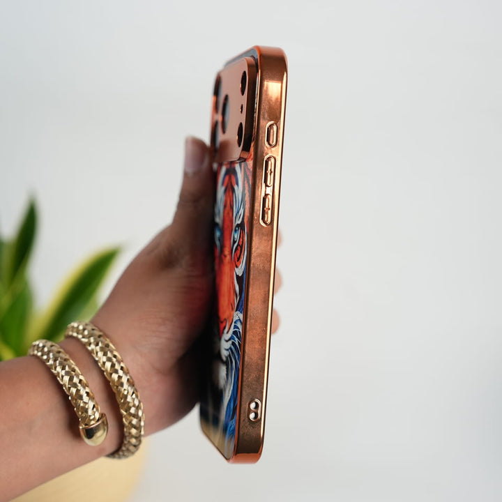 FRATO luxury Case iPhone Series Tiger Face Chrome Armor Case