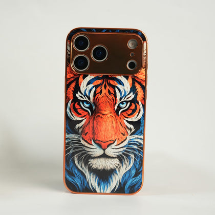 FRATO luxury Case iPhone Series Tiger Face Chrome Armor Case