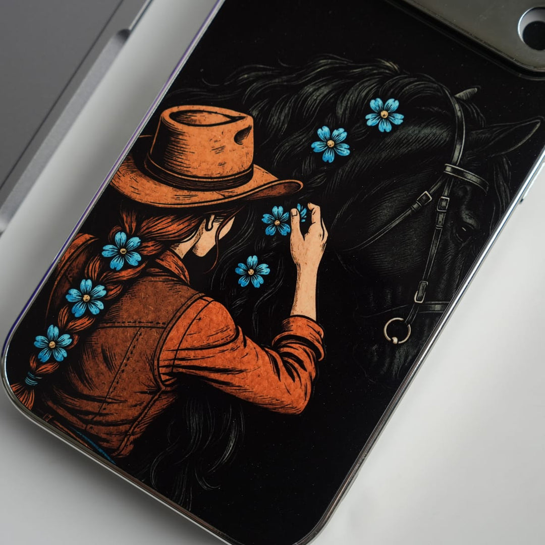 FRATO luxury Case iPhone Series Wildflower Chrome Plated Case Cover