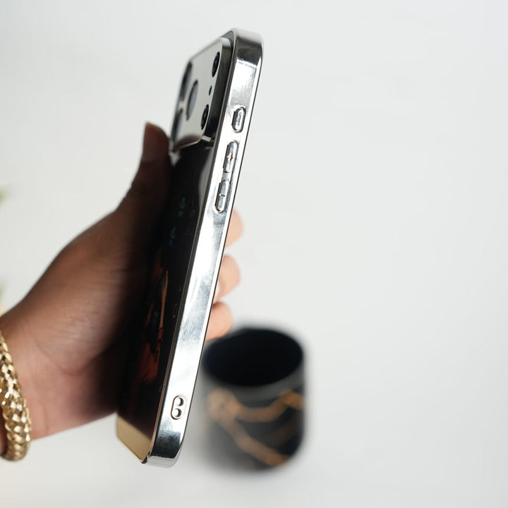 FRATO luxury Case iPhone Series Wildflower Chrome Plated Case Cover