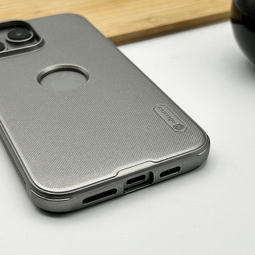 FRATO luxury Case Nillkin 15 Series Super Frosted Shield Pro Matte cover case for iPhone (With LOGO Cutout) -Grey